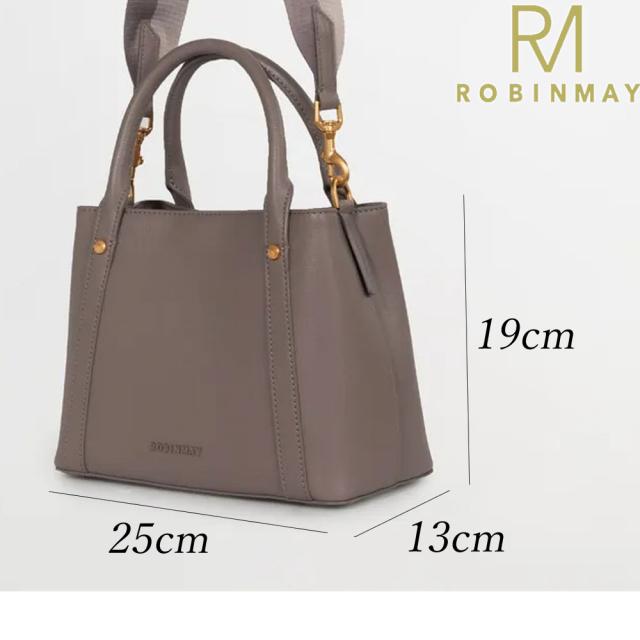 保証付 返品OK 正規品 ROBINMAY ロビンメイ B217 米?手提包 レディース RMロゴ スクエアハンドバッグ シンプル ショルダーバッグ バイカラーショルダー ミニボストン 春夏秋冬 ビーガンレザー ヴィーガン 人気 30代 40代 20代 台湾発 仕切り 2way バッグ 小さめ_13