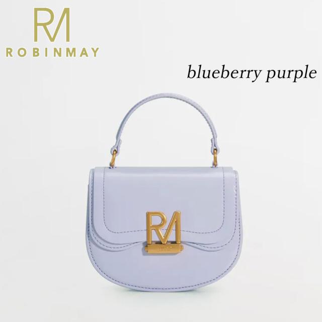 保証付 返品OK 正規品 ROBINMAY　ロビンメイ B223 Elly半圓手提包 レディース RMロゴ レトロ ショルダー バッグ クラシカル 春夏秋冬レザー ヴィーガン サステナブル 大人可愛い 台湾発　20代 30代 40代 50代 60代 公式 ミニショルダー サドルバッグ 人気ブランド_10