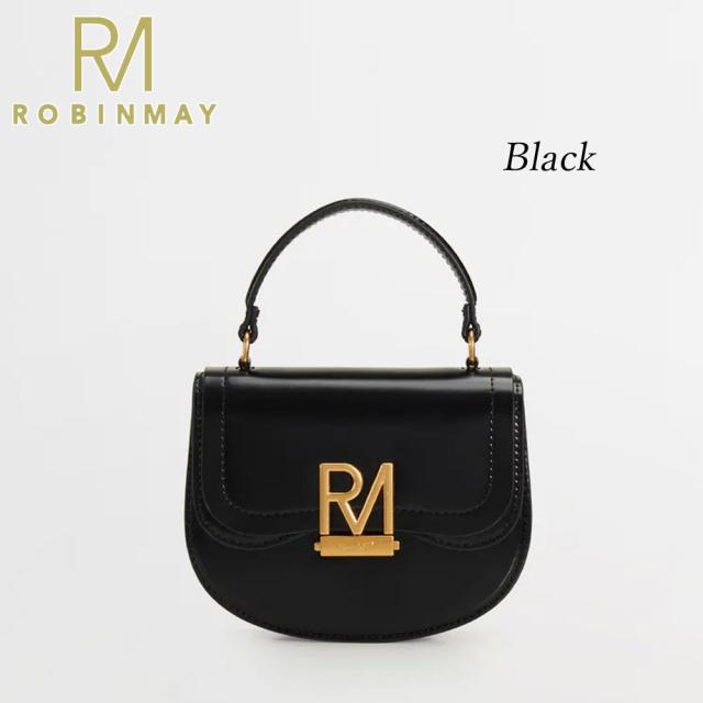 保証付 返品OK 正規品 ROBINMAY　ロビンメイ B223 Elly半圓手提包 レディース RMロゴ レトロ ショルダー バッグ クラシカル 春夏秋冬レザー ヴィーガン サステナブル 大人可愛い 台湾発　20代 30代 40代 50代 60代 公式 ミニショルダー サドルバッグ 人気ブランド_11