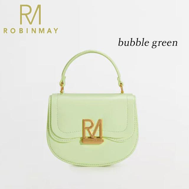 保証付 返品OK 正規品 ROBINMAY　ロビンメイ B223 Elly半圓手提包 レディース RMロゴ レトロ ショルダー バッグ クラシカル 春夏秋冬レザー ヴィーガン サステナブル 大人可愛い 台湾発　20代 30代 40代 50代 60代 公式 ミニショルダー サドルバッグ 人気ブランド_14