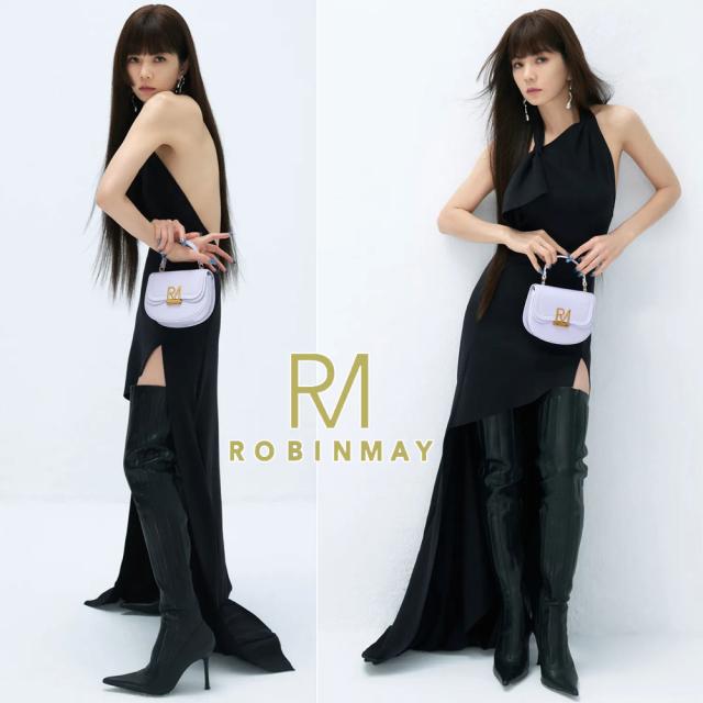 保証付 返品OK 正規品 ROBINMAY　ロビンメイ B223 Elly半圓手提包 レディース RMロゴ レトロ ショルダー バッグ クラシカル 春夏秋冬レザー ヴィーガン サステナブル 大人可愛い 台湾発　20代 30代 40代 50代 60代 公式 ミニショルダー サドルバッグ 人気ブランド_8