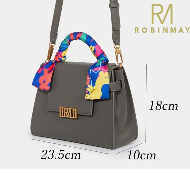 保証付 返品OK 正規品 ROBINMAY ロビンメイ B224 paint my mind 手提包 レディース RMロゴ レトロ ミニショルダーバッグ ハンドバッグ ショルダー 春夏秋冬 ビーガンレザー ヴィーガン 人気 30代 40代 20代 台湾発 手描き カラフル シルクスカーフ 2way バッグ_10