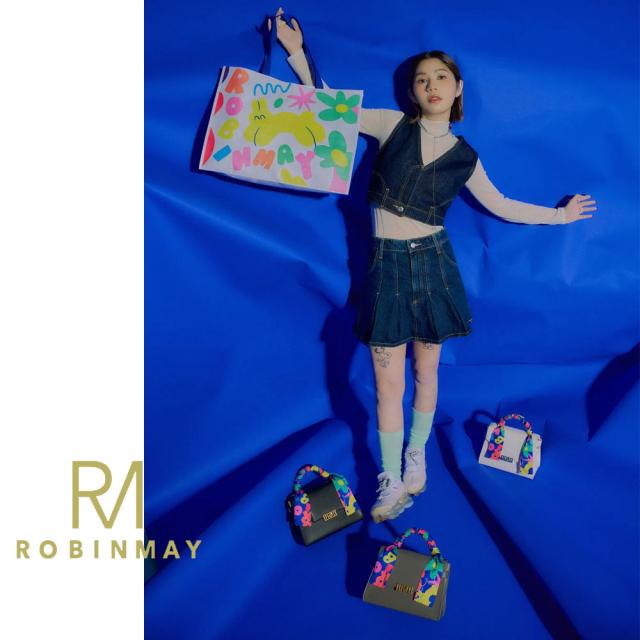 保証付 返品OK 正規品 ROBINMAY ロビンメイ B224 paint my mind 手提包 レディース RMロゴ レトロ ミニショルダーバッグ ハンドバッグ ショルダー 春夏秋冬 ビーガンレザー ヴィーガン 人気 30代 40代 20代 台湾発 手描き カラフル シルクスカーフ 2way バッグ_4