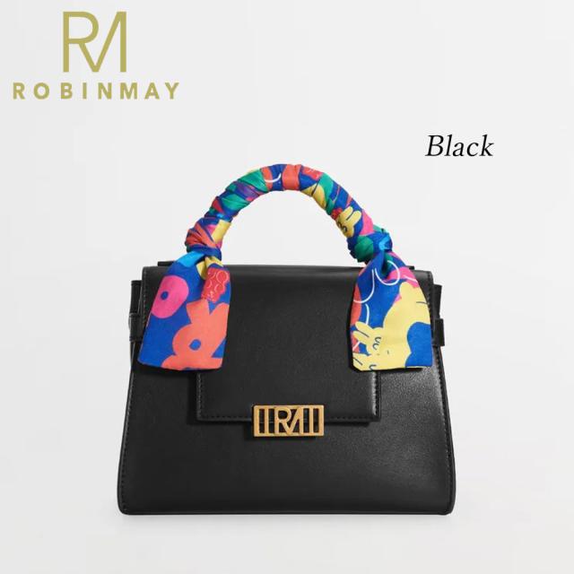 保証付 返品OK 正規品 ROBINMAY ロビンメイ B224 paint my mind 手提包 レディース RMロゴ レトロ ミニショルダーバッグ ハンドバッグ ショルダー 春夏秋冬 ビーガンレザー ヴィーガン 人気 30代 40代 20代 台湾発 手描き カラフル シルクスカーフ 2way バッグ_6