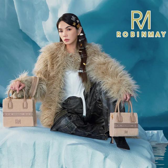 保証付 返品OK 正規品 ROBINMAY ロビンメイ B256 月桂女神手提包 羊羔毛 レディース RM ラムウール ハンドバッグ ダブルストラップ ショルダー 大人気 ビーガン トートバッグ 高見えジャガード刺繍 台湾発 X Ella 30代 40代 50代 60代 公式 カジュアル ボア バッグ_4