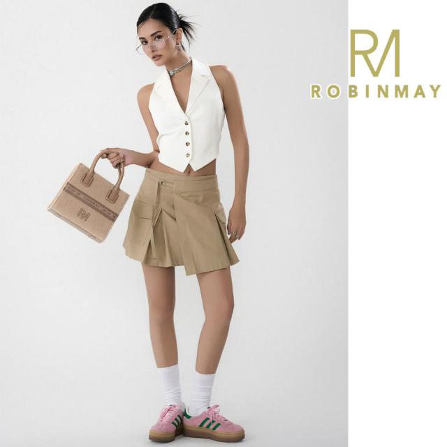 保証付 返品OK 正規品 ROBINMAY ロビンメイ B256 月桂女神手提包 羊羔毛 レディース RM ラムウール ハンドバッグ ダブルストラップ ショルダー 大人気 ビーガン トートバッグ 高見えジャガード刺繍 台湾発 X Ella 30代 40代 50代 60代 公式 カジュアル ボア バッグ_6