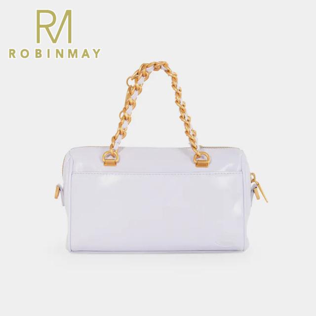 保証付 返品OK 正規品 ROBINMAY ロビンメイ B258 レディース リッチ ミニボストン ショルダー ハンドバッグ クラシカル 春夏秋冬 ビーガンレザー 通勤通学 人気 30代 40代 20代 SDGs サステナブル 台湾 鞄 ナナメ掛け RMロゴ SHINYHEART 手提包 ファーハートチャーム_10