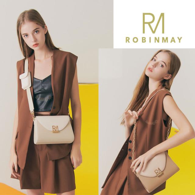 保証付 返品OK ROBINMAY　ロビンメイ 正規代理店 C182 Smoky Rock Roll Cross Body Bag レディース クロコ型押し クロコダイル柄 ショルダー チェーンショルダー ミニバッグ 春夏秋冬 ビーガンレザー ヴィーガン 30代 40代 SDGs サステナブル 刻印 大人鞄 公式_3