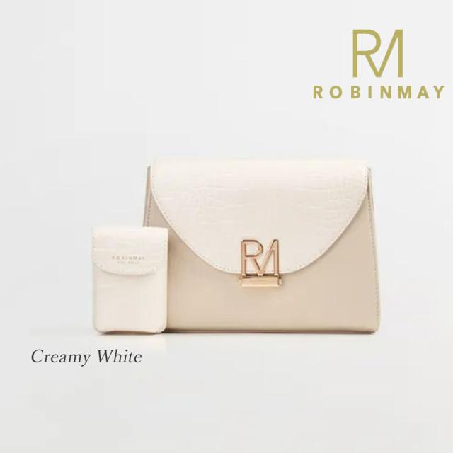保証付 返品OK ROBINMAY　ロビンメイ 正規代理店 C182 Smoky Rock Roll Cross Body Bag レディース クロコ型押し クロコダイル柄 ショルダー チェーンショルダー ミニバッグ 春夏秋冬 ビーガンレザー ヴィーガン 30代 40代 SDGs サステナブル 刻印 大人鞄 公式_6