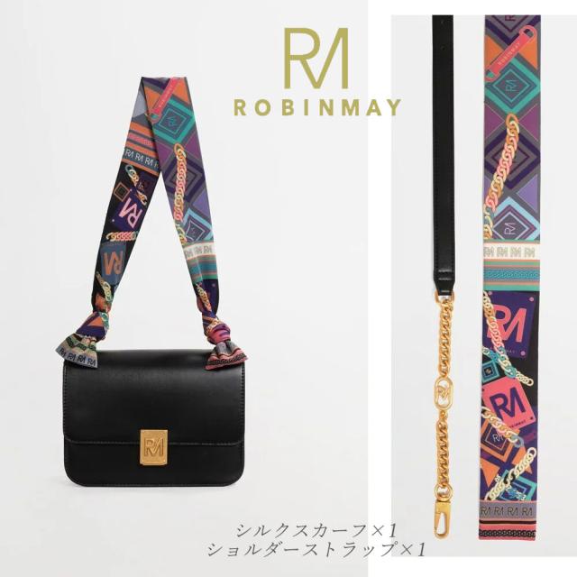 保証付 返品OK ROBINMAY ロビンメイ 正規代理店 C203 Crimson Dancing Crossbody Bag レディース RMロゴ クラッチ ミニショルダーバッグ パスケース付き シルクスカーフ ショルダー 春夏秋冬 ビーガンレザー ヴィーガン 人気 30代 40代 20代 SDGs サステナブル 公式_9