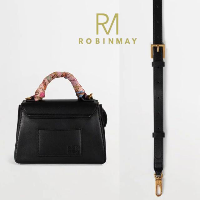 保証付 返品OK ROBINMAY ロビンメイ 正規代理店 C253 Dancing Flower Handbag レディース RMロゴ アンティーク ハンドバッグ サークルコインケース付 シルクスカーフ レトロクラシカル 春夏秋冬 ビーガンレザー ヴィーガン 人気 30代 40代 SDGs サステナブル 公式_9