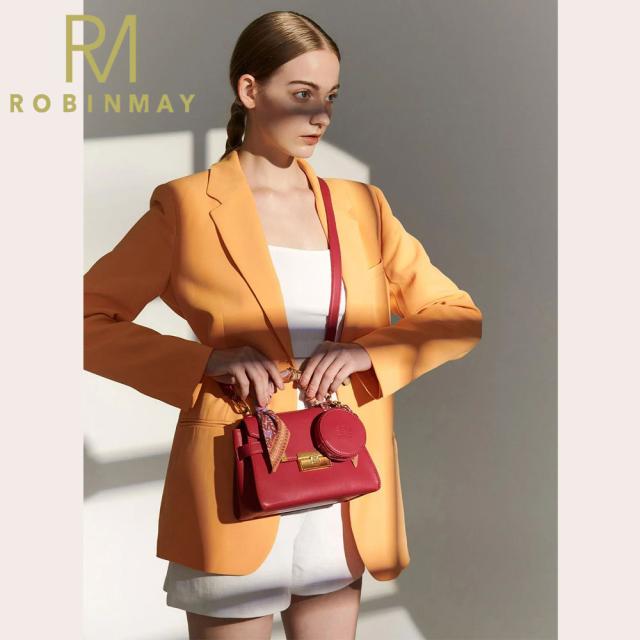 保証付 返品OK ROBINMAY ロビンメイ 正規代理店 C253 Dancing Flower Handbag レディース RMロゴ アンティーク ハンドバッグ サークルコインケース付 シルクスカーフ レトロクラシカル 春夏秋冬 ビーガンレザー ヴィーガン 人気 30代 40代 SDGs サステナブル 公式_1