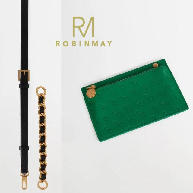 保証付 返品OK 正規品 ROBINMAY ロビンメイ C264 Hot Love Crossbody Bag レディース RMロゴ ロマンス エレガント スクエア ハンドバッグ チェーンハンドル ビーガンレザー ヴィーガン ポーチ付き 30代 40代 20代 SDGs サステナブル 台湾 パスケース付 ショルダー_13