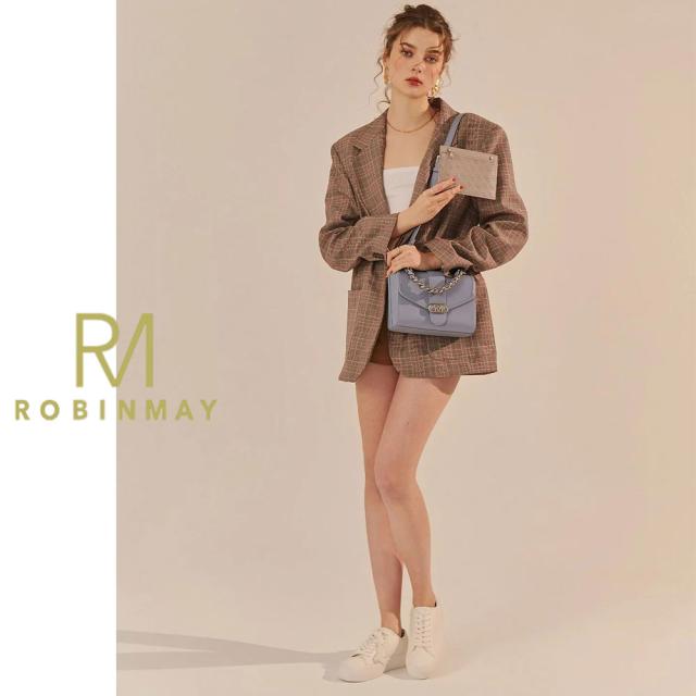 保証付 返品OK 正規品 ROBINMAY ロビンメイ C264 Hot Love Crossbody Bag レディース RMロゴ ロマンス エレガント スクエア ハンドバッグ チェーンハンドル ビーガンレザー ヴィーガン ポーチ付き 30代 40代 20代 SDGs サステナブル 台湾 パスケース付 ショルダー_4