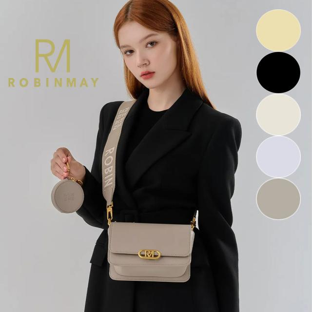 保証付 返品OK  正規品  2024 ROBINMAY ロビンメイ  C273 Camanli Crossbody Bag レディース RMロゴ クラシカル スクエア ハンドバッグ ロゴストラップ ビーガンレザー SDGs サステナブル  結婚式 ミニバッグ クラッチ 小さ ショルダーバッグ　20代 30代 40代 50代 60代 公式の通販は