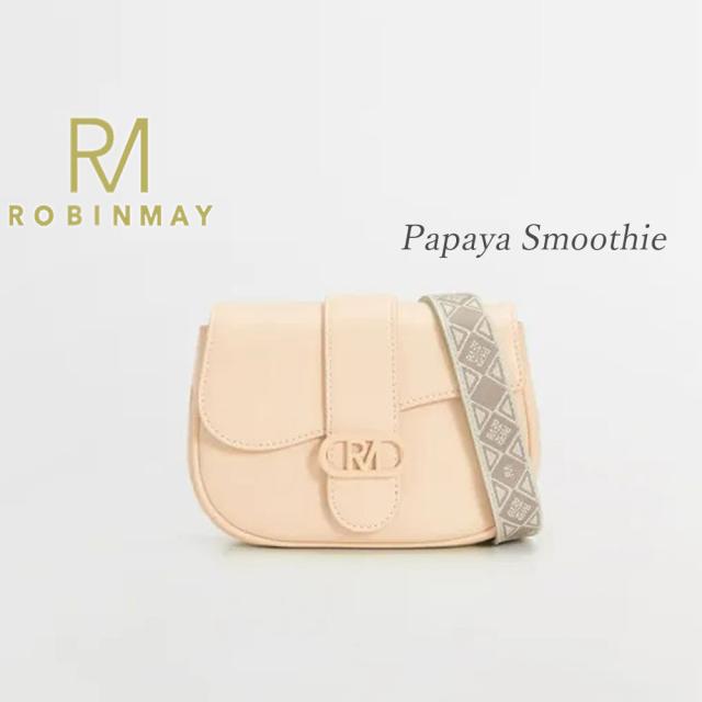 保証付 返品OK 正規品 ROBINMAY ロビンメイ C287 Hepburn Crossbody Bag(M) レディース RMロゴ 型 ミニ レトロ ショルダーバッグ ジャガードロゴ刺繍ショルダー ビーガンレザー ヴィーガン 人気 30代 40代 20代 50代 60代 SDGs サステナブル 台湾発 クラシカル_5