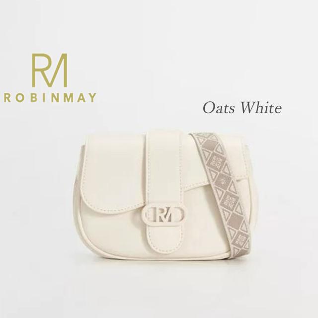 保証付 返品OK 正規品 ROBINMAY ロビンメイ C287 Hepburn Crossbody Bag(M) レディース RMロゴ 型 ミニ レトロ ショルダーバッグ ジャガードロゴ刺繍ショルダー ビーガンレザー ヴィーガン 人気 30代 40代 20代 50代 60代 SDGs サステナブル 台湾発 クラシカル_8