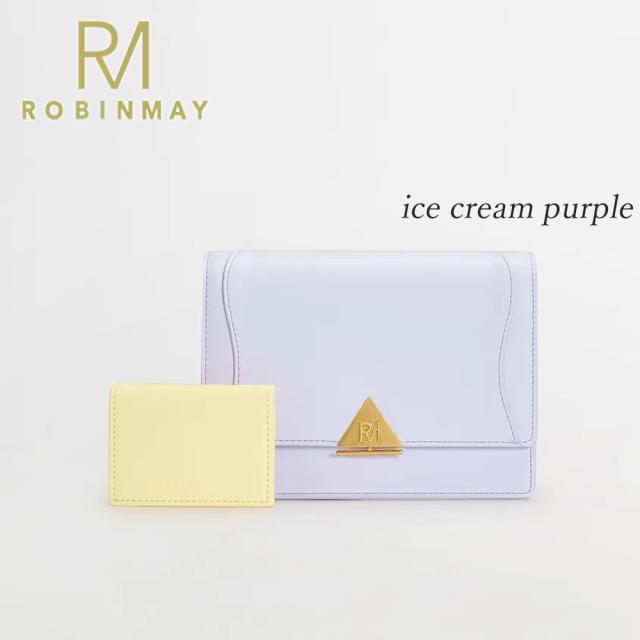 保証付 返品OK 正規品 ROBINMAY ロビンメイ C291 Triangle 粗鏈斜背包 レディース RMロゴ エレガント リッチ スクエアバッグ カードケース付 チェーンショルダー レトロクラシカル 春夏秋冬 ビーガンレザー ヴィーガン 人気 30代 40代 SDGs サステナブル ブルー 台湾_8