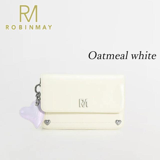 保証付 返品OK  正規品 2024 ROBINMAY ロビンメイ  C373 レディース スクエア ジャガードロゴショルダーバッグ ハートチャーム 春夏秋冬 ビーガンレザー 通勤通学 人気 30代 40代 20代 SDGs サステナブル 台湾 鞄 ナナメ掛け  RMロゴ Love More 斜背包 大人可愛い 大人レトロ