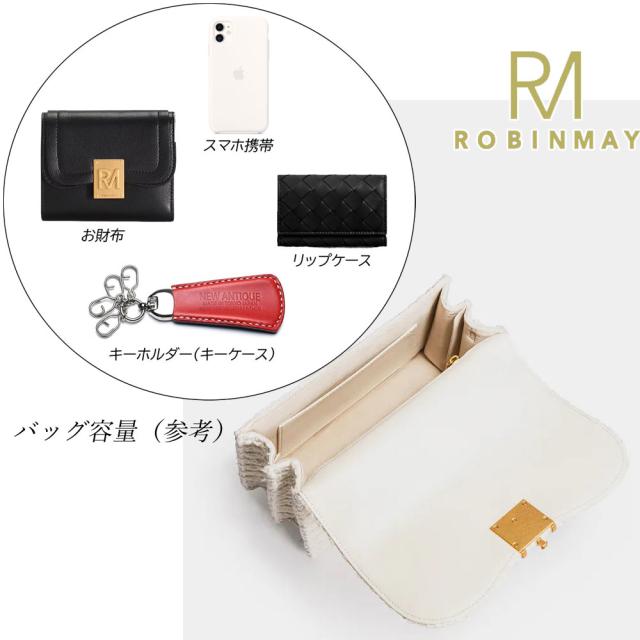 保証付 返品OK 正規品 ROBINMAY ロビンメイ C378 レディース RMロゴ エレガント ツイード ハンドバッグ 2WAY ショルダー 肩掛け ビーガン人気 60代 50代30代 40代 20代 SDGs サステナブル 台湾 鞄 ラウンド ミラー付き クロスボディバッグ Elly雙層斜背包(毛?)_15