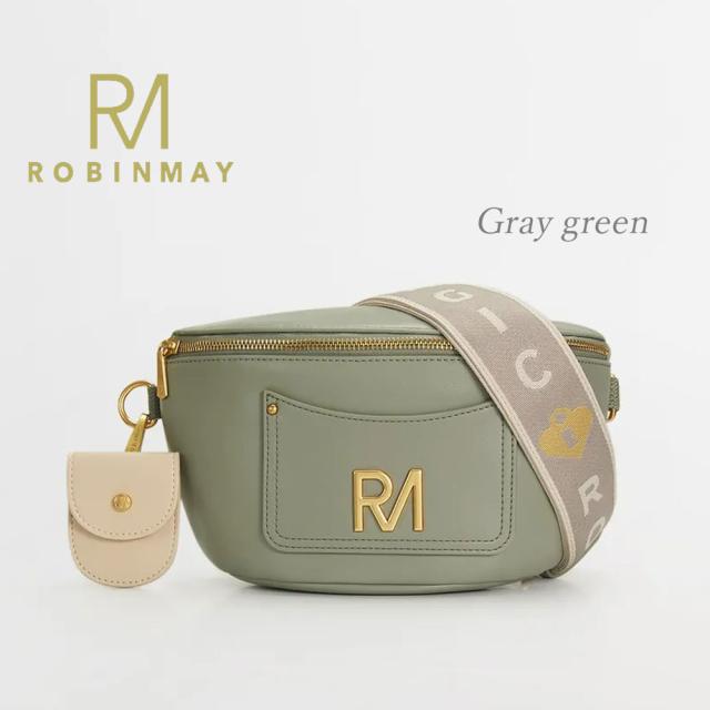 保証付 返品OK  正規品  2024 ROBINMAY ロビンメイ  I033 翻玩派對胸包 2種ストラップ ボディバッグ レディース RMロゴ ジャガードロゴ刺繍ショルダー ナナメショルダー サコッシュ ビーガンレザー ヴィーガン 30代 40代 SDGs サステナブル ケース付 台湾 PIXYACCS