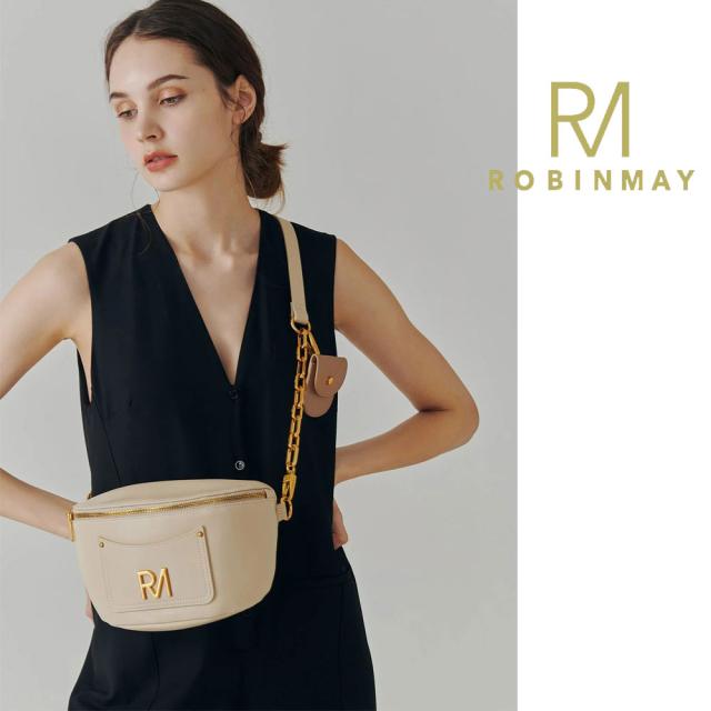 保証付 返品OK  正規品  2024 ROBINMAY ロビンメイ  I033 翻玩派對胸包 2種ストラップ ボディバッグ レディース RMロゴ ジャガードロゴ刺繍ショルダー ナナメショルダー サコッシュ ビーガンレザー ヴィーガン 30代 40代 SDGs サステナブル ケース付 台湾 PIXYACCS