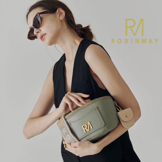 保証付 返品OK  正規品  2024 ROBINMAY ロビンメイ  I033 翻玩派對胸包 2種ストラップ ボディバッグ レディース RMロゴ ジャガードロゴ刺繍ショルダー ナナメショルダー サコッシュ ビーガンレザー ヴィーガン 30代 40代 SDGs サステナブル ケース付 台湾 PIXYACCS