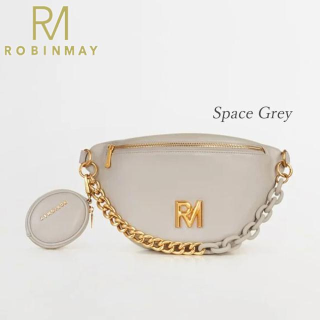 保証付 返品OK 正規品 ROBINMAY ロビンメイ I045 Limited Ella Collection-Mont Chest Bag レディース RMロゴ ジャガード刺繍ショルダー ナナメ掛バッグ サコッシュ チェーンハンドル ビーガンレザー ヴィーガン 30代 40代 SDGs ボディバッグ コインケース付 台湾_8