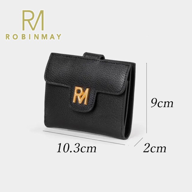 ロビンメイ ROBINMAY 三つ折財布 ブラック