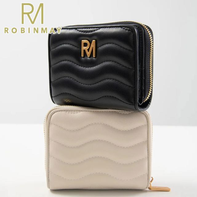 ■■ROBINMAY■WL084 レザーショート薄型ウォレット/送料込 保証付 返品OK 正規品 2024 ROBINMAY ロビンメイ L084 波光浪潮
