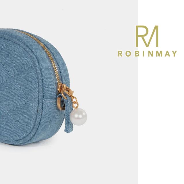 保証付 返品OK  正規品  2024 ROBINMAY ロビンメイ  L122 霏比鐵？包 レディース RMハートロゴ デニム キルティング カードケース ボディバッグ ポーチ カード入れ 小さめ 春夏秋冬 カジュアル 人気 30代 40代 20代 旅行 台湾 コンパクト ミニバッグ チェーンショルダー 保証付 返品OK 正規品 2024 ROBINMAY ロビンメイ L122 霏比鐵？包