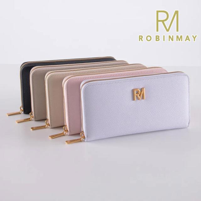 保証付 返品OK  正規品  2024 ROBINMAY ロビンメイ  TJ001 洛絲真皮長夾 レディース RMロゴ ラウンドファスナー 長財布 ウォレット ソルベカラー アンティーク レトロ カード入れ スマート財布 春夏秋冬 牛革 本革 レザー 人気 30代 40代 20代 SDGs  旅行 台湾発 シルク