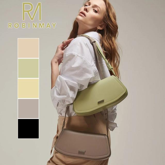 保証付 返品OK  正規品  2024 ROBINMAY ロビンメイ WB067 Crystal Rock Shoulder Bag  レディース RMロゴ アンティーク ハンドバッグ ショルダーバッグ レトロクラシカル 春夏秋冬 ビーガンレザー ヴィーガン 人気 30代 40代  SDGs サステナブル　台湾発 ソルベカラーの通販はハンドバッグ