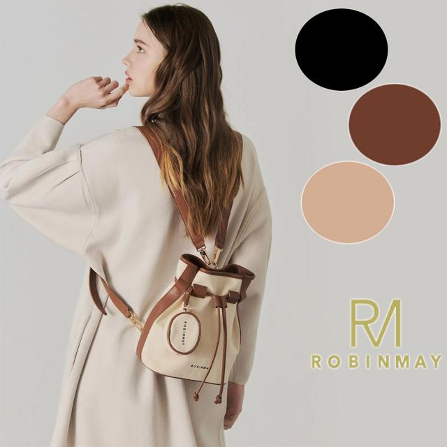 保証付 返品OK  正規品 2024 ROBINMAY ロビンメイ  WD005 リュック 斜め掛けバッグ 2way レディース バイカラー リネンリュックサック 麻 キャンバス ショルダー 巾着　 ビーガンレザー ヴィーガン 30代 40代 20代 50代 60代　 SDGs サステナブル ミニポーチ付  バックパックの通販は