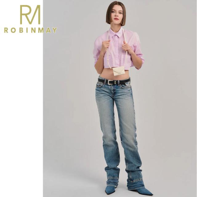 保証付 返品OK 正規品 2024 ROBINMAY ロビンメイ WL060 言花真皮?夾包