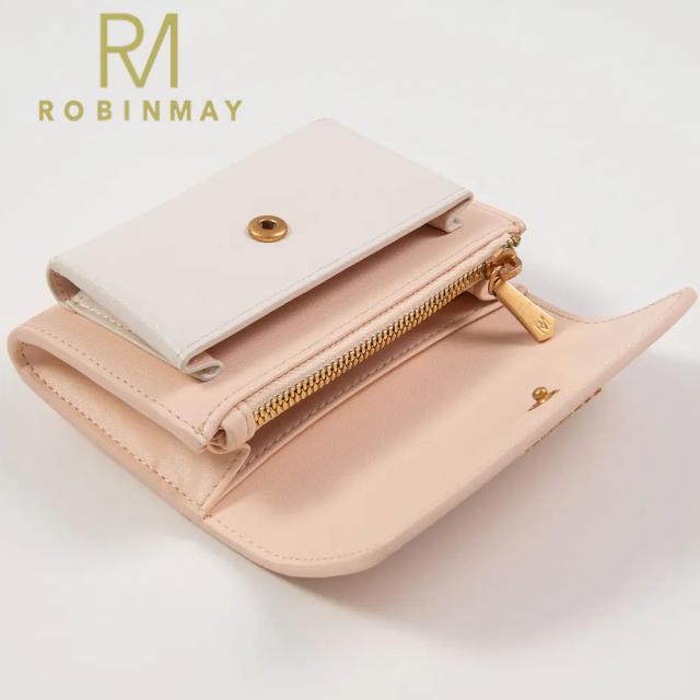 保証付 返品OK 正規品 2024 ROBINMAY ロビンメイ WL066 夏洛特真皮?夾零錢包 レディース バイカラー 二つ折り財布 春夏秋冬 レザー 人気 SDGs サステナブル 台湾 20代 30代 40代 50代 60代 ナイロン 本革 大人 プレゼント ミニ財布 小さめ クラシカル ポップ ロゴ 保証付 返品OK 正規品 ROBINMAY ロビンメイ WL066 夏洛特真皮?夾零錢包