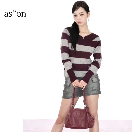 新ブランド 日本未入荷 正規品 保証付き 2026 ason アズオン BONITA MINI BAG ミニボストン ハンドバッグ 30代 40代 20代 50代 instagram 海外 TikTok New Jeans Minji 韓国ファッション 服 アウター レディース 韓流 小さめ クリスマスプレゼント ロゴバッグ かばん_8