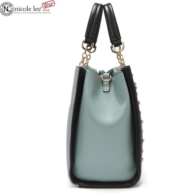 数量限定 NICOLE LEE ニコールリー DC16623 DREAMING THE CITY レディース ブルーグリーン チェーンショルダー ハンドバッグ ビーガンレザー ヴィーガン 30代 40代 20代 サステナブル SDGs インスタ プレゼント 贈物 旅行  ビジュー ビーズブーケ 数量限定 NICOLE LEE ニコールリー DC16623 DREAMING THE CITY