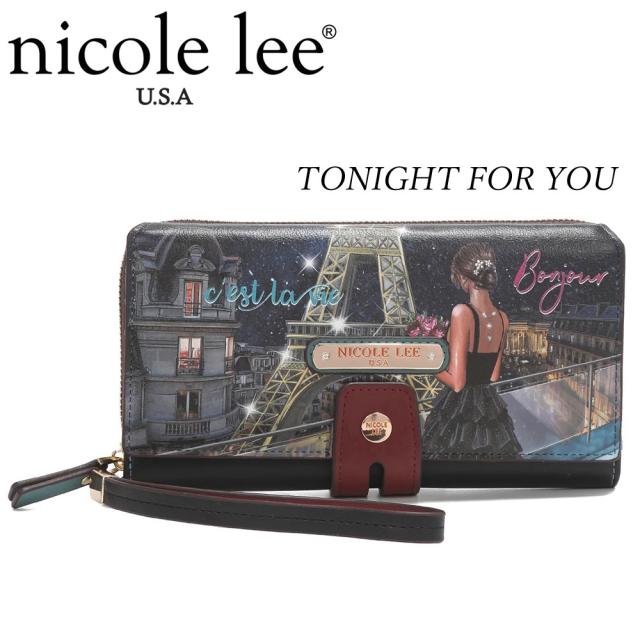 新作 AW NICOLE LEE ニコールリー PRT7472 レディース フラワー 長財布