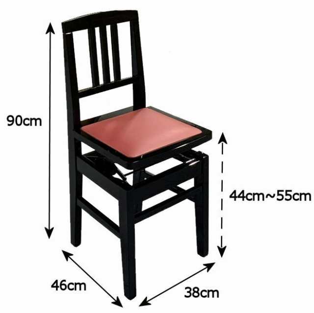レビュー投稿キャンペーン実施中／ ピアノ椅子 トムソン椅子 背もたれ ...