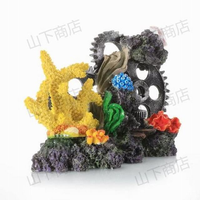 水槽オブジェ アクアリウム 珊瑚 人工サンゴ 沈物 歯車 装飾 カラフル テーマオーナメント 水槽内装 水槽用アクセサリー 水槽飾り の通販はau Pay マーケット 山下商店