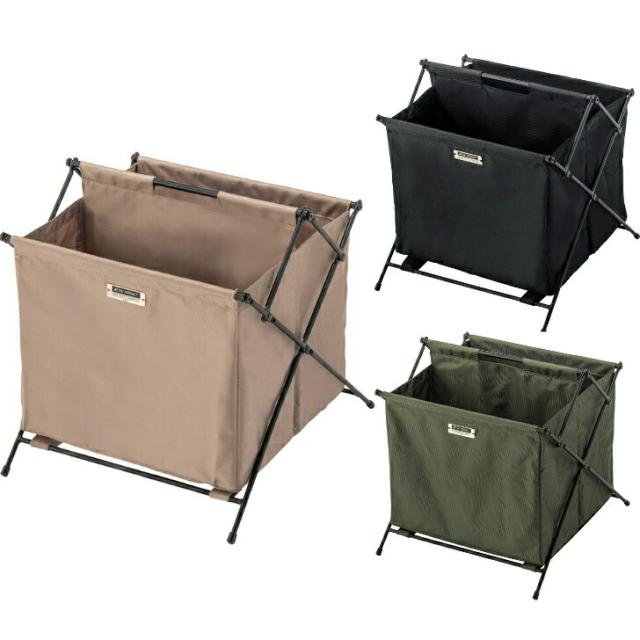 フォールディングバスケットS 収納食材保存 キッチン 折りたたみ 蓋付き 布製 収納ボックス ベージュ　ブラック　グリーン 東谷 MIP-76