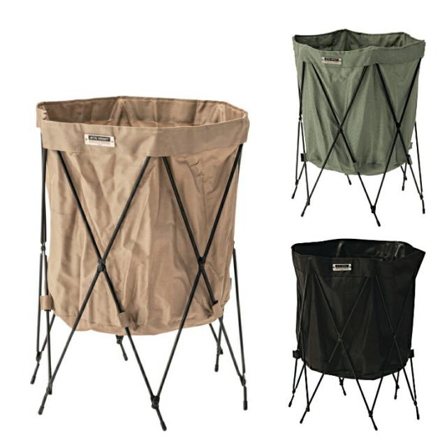フォールディングバスケット 折りたたみ ジャバラ式 軽量 収納 収納ボックス アウトドア インテリア ベルト付き グリーン ベージュ ブラック 5,382円
