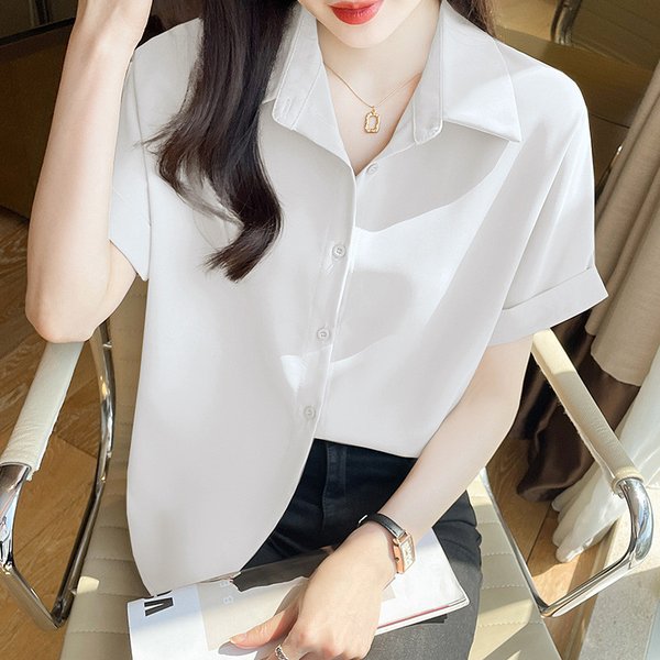 ブラウス Tシャツ トップス レディース 大きいサイズ 半袖 ラウンドネック くしゅくしゅ ふわふわ きれいめ 上品 清らか デートコーデ ホワイト ナチュラル リラ Amazon | [AYBTO] レース シャツ ブラウス レディース 春 夏