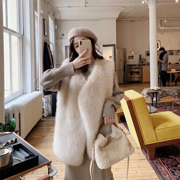 ファーベスト 毛皮ベスト ふわふわ ベスト レディース フェイクファー ファージャケット 秋冬 保温 防寒 ノースリーブ ボリューム 暖かい 送料無料の通販は