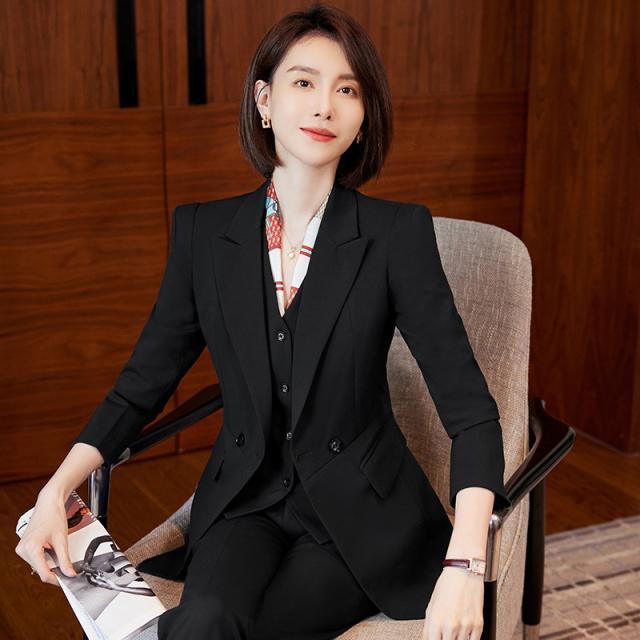 スーツセット レディース パンツセット スカートセット ビジネススーツ 事務服 2点セット 着痩せ フォーマル オフィス 春秋新作_8