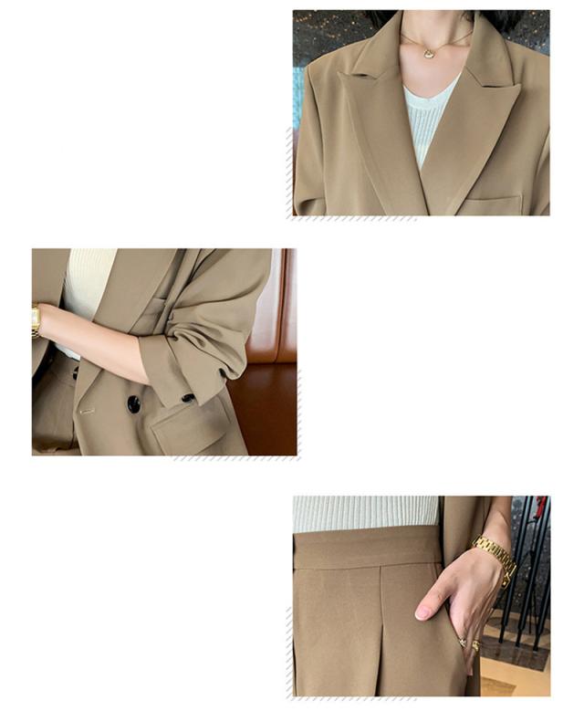 スーツセット レディース ビジネススーツ パンツセット 事務服 2点セット 着痩せ フォーマル オフィス 春秋新作 大人かわいい_13