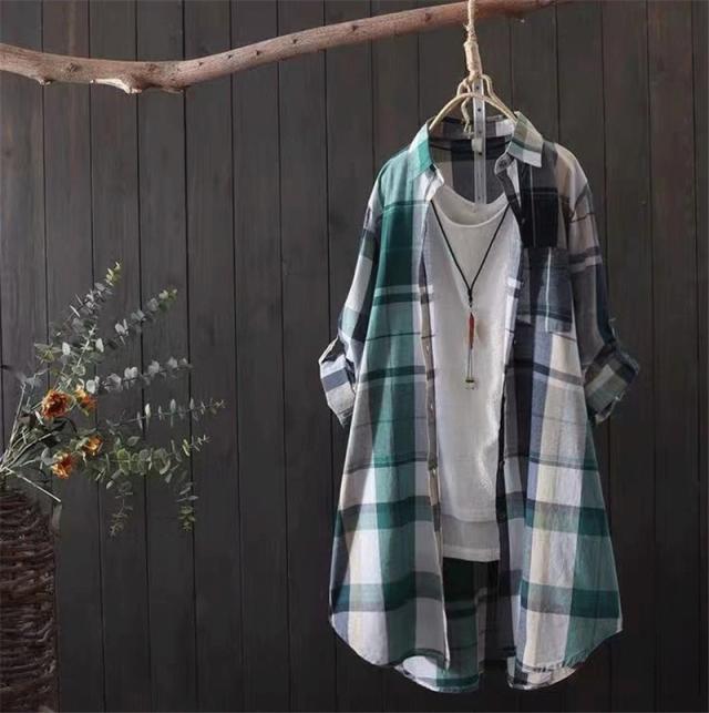 シャツ レディース ロング 長袖 ブラウス リネン ロングシャツ チェック カーディガン シャツワンピース 夏 春服 夏服 きれいめ チュニック 羽織 楽天市場】シャツ レディース ロング 長袖 ブラウス リネン