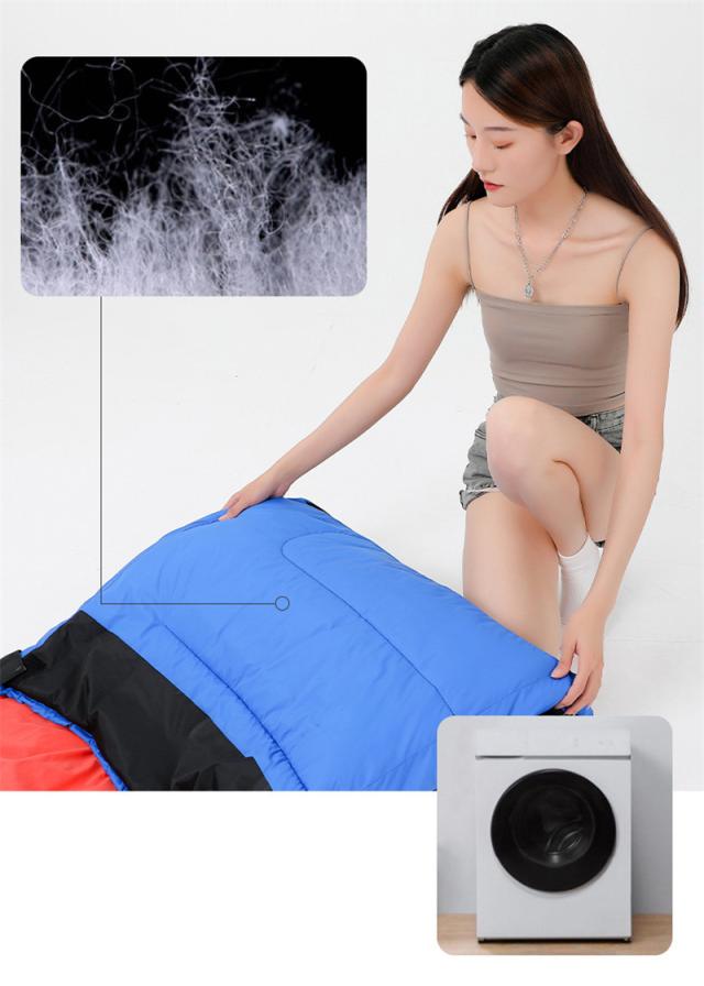 寝袋 冬用 車中泊 安い 封筒型 コンパクト 防災 シュラフ 温かい 持ち運び レジャー キャンプ アウトドア 洗える 野外活動_6