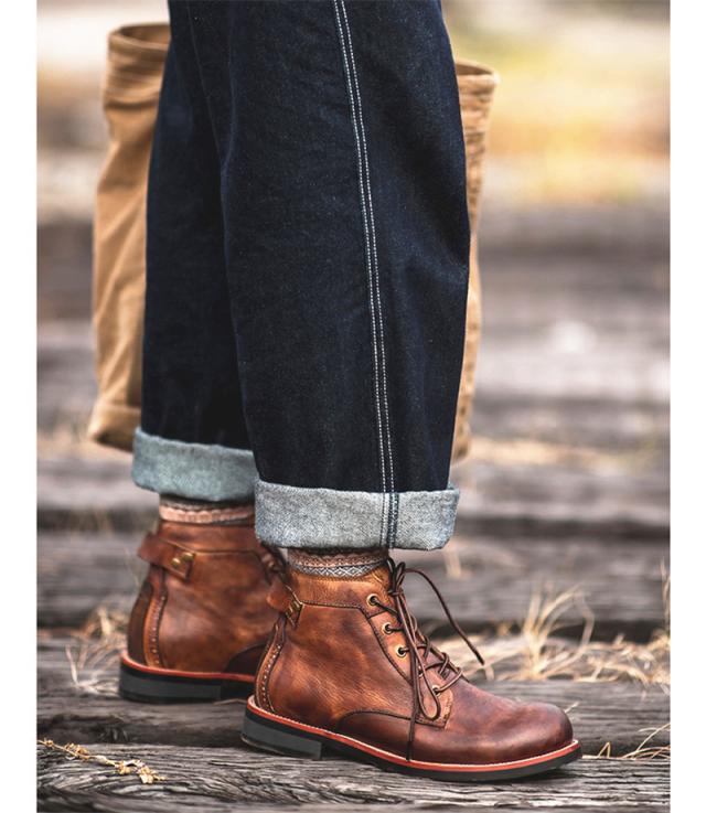 ワークブーツ ショートブーツ メンズ マウンテンブーツ 防寒靴